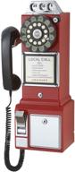 📞 crosley cr56-re red 1950's payphone with enhanced push button technology logo