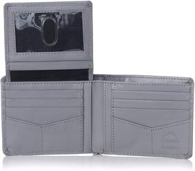 img 3 attached to Alpine Swiss Capacity Passcase Divided Men's Wallet - Ultimate Organization for Cards, Cash & Accessories