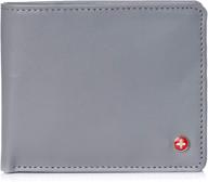 alpine swiss capacity passcase divided men's wallet - ultimate organization for cards, cash & accessories logo