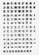 alphabet lowercase decoration scrapbooking embossing logo