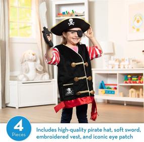 img 3 attached to Exploring Adventures with Melissa & Doug Pirate Toddler Multicolor Set