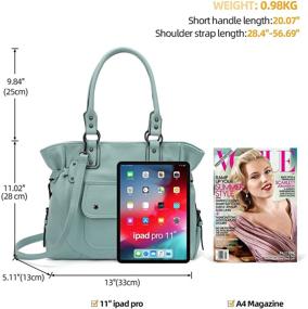 img 3 attached to 👜 Стильные и вместительные сумки LOKALYO Hobo: большие сумки из искусственной кожи для женщин - идеальный вариант как сумка через плечо, сумка с верхней ручкой, так и вариант тот сумка.