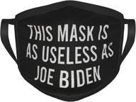 enhanced unisex breathable washable and reusable face protection for outdoor activities - comparable to joe biden's mask logo