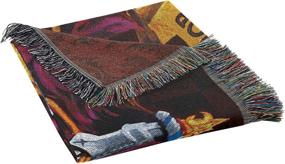 img 3 attached to 🦁 Harry Potter Gryffindor Shield Woven Tapestry Throw Blanket - 48 x 60 Inches: Cozy Potterheads' Must-Have!