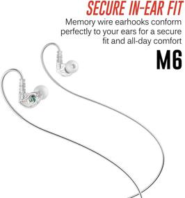 img 2 attached to MEE audio M6 Sweatproof Sports Earbuds with Memory Wire - Clear, Wired In-Ear