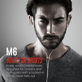 img 3 attached to MEE audio M6 Sweatproof Sports Earbuds with Memory Wire - Clear, Wired In-Ear