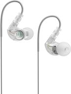 mee audio m6 sweatproof sports earbuds with memory wire - clear, wired in-ear logo