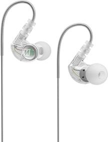 img 4 attached to MEE audio M6 Sweatproof Sports Earbuds with Memory Wire - Clear, Wired In-Ear