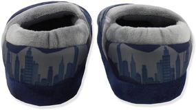 img 1 attached to 🦇 Comfortable DC Comics Batman Superhero Toddler Boys Plush Aline Slippers for Ultimate Style and Coziness