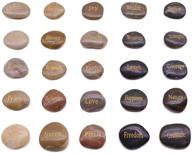 🎁 bigotters engraved inspirational stones: 25 encouragement words gift stones for christmas & thanksgiving logo