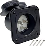 ⚡️ sintron 15 amp flanged inlet 125v: reliable and weatherproof power inlet receptacle for generators, etl listed logo