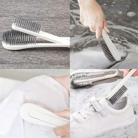 img 2 attached to 🧹 Versatile Cleaning Brush Set: All-in-One Solution for Kitchen, Clothing, Shoes, and Bathroom Cleaning (4Pcs)