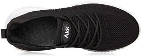 img 1 attached to 👟 Top-Rated AKK Women's Walking Tennis Shoes: Slip-On Memory Foam Lightweight Casual Sneakers for Gym, Travel, and Work