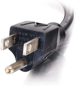img 1 attached to ⚡ C2G Power Cord - 90 Degree Right Angle, 6ft, Universal 3 Pin Connector - Cables to Go 03152