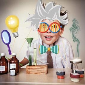 img 2 attached to Kristin Paradise 25Pcs Science Photo Booth Props: Mad Scientist Selfie Props & Chemical Lab Party Supplies