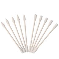 🔍 pangda cotton swabs dual-tipped applicator - 400 pieces (spiral & round tip, pointed & round tip) with cardboard handles logo