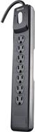 🔌 woods 41496 surge protector: overload safety, 7 outlets, 10 ft cord, 1440j black protection logo