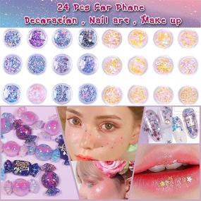 img 1 attached to 🌟 Discover the Ultimate Rhoxshy Resin Glitter and Accessories Kit: 86 PCS Resin Jewelry Making Supplies for Stunning DIY Craft Projects!