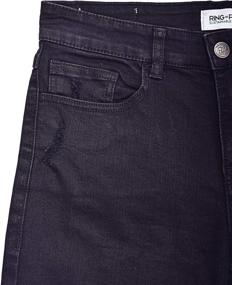 img 2 attached to 🔥 Ecologically Friendly & Stylish: RING OF FIRE Boy's Sustainable Denim Slim Shorts with 5 Pockets