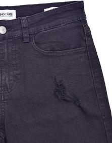 img 3 attached to 🔥 Ecologically Friendly & Stylish: RING OF FIRE Boy's Sustainable Denim Slim Shorts with 5 Pockets