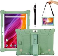 green tablet case for transwon kids case dragon touch k10, dragon touch notepad k10, marvue pad m20, luss 10 inch, tenyide 10.1 tablet logo