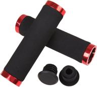 🚴 ultimate comfort and control: relaxtime super soft double lock on mountain bike bicycle cycling sponge handlebar grips logo