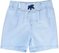 stylish and durable: ruggedbutts baby/toddler boys swim trunks with adjustable waist for fun in the sun! logo
