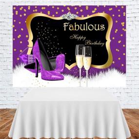 img 2 attached to Birthday Photography Background Champagnes Decorations Event & Party Supplies