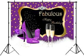 img 3 attached to Birthday Photography Background Champagnes Decorations Event & Party Supplies