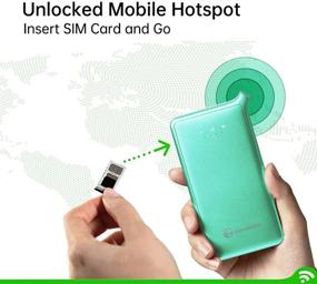 img 3 attached to 📶 GlocalMe FirstG: Unlocked Mobile Hotspot with Micro SIM Card Slot - 3G 4G LTE Portable WiFi Device for Wireless Connectivity Anywhere, Light Green