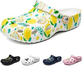 img 4 attached to CYian Womens Casual Sandals Multicolor 2 Women Men's Shoes for Mules & Clogs