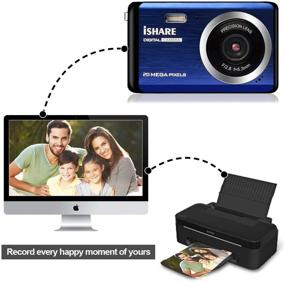 img 1 attached to 📷 20MP Rechargeable Compact Digital Camera with 2.8" LCD, 8X Digital Zoom - Ideal for Adults, Seniors, and Elders (Blue)