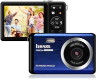 📷 20mp rechargeable compact digital camera with 2.8" lcd, 8x digital zoom - ideal for adults, seniors, and elders (blue) logo