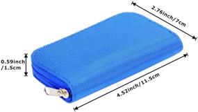 img 3 attached to Emoly Memory Card Holder Case - Perfect for SDHC and SD Cards - 8 Pages with 22 Slots - Blue