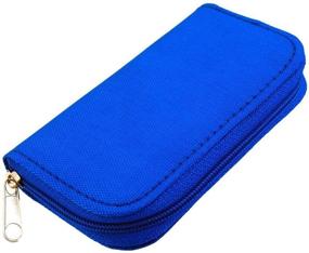 img 4 attached to Emoly Memory Card Holder Case - Perfect for SDHC and SD Cards - 8 Pages with 22 Slots - Blue