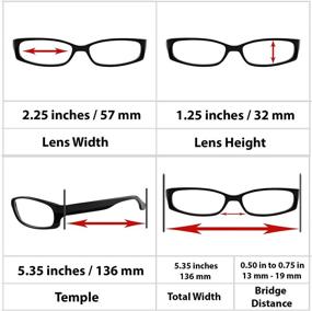 img 1 attached to 👓 TruVision Readers Fashion 3 Pack Reading Glasses Unisex Comfort Spring Hinges F503 3pks