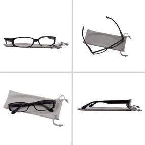 img 2 attached to 👓 TruVision Readers Fashion 3 Pack Reading Glasses Unisex Comfort Spring Hinges F503 3pks