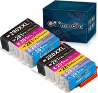 🖨️ 12-pack gilimedia compatible ink cartridges for canon 280 281 xxl: high-quality replacement for pixma ts series printers logo