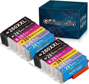 img 4 attached to 🖨️ 12-Pack Gilimedia Compatible Ink Cartridges for Canon 280 281 XXL: High-Quality Replacement for Pixma TS Series Printers