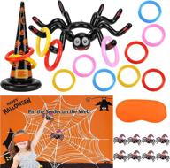 🕷️ halloween inflatable spiders: enjoyable ring toss & pin the spider games for kids - perfect party favor! логотип