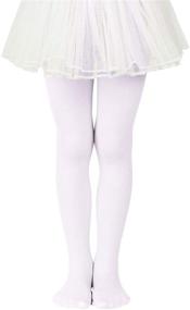 img 4 attached to Zando Girls Stretchy Dance Tights: Comfortable & Vibrant Ballet Leggings for Girls