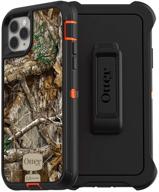 otterbox defender series screenless edition case for iphone 11 pro max - realtree edge (blaze orange/black/rt edge graphic) logo