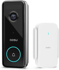 img 4 attached to 📷 Wireless Doorbell Camera by Aosu - 5MP Ultra HD, No Monthly Fee, Enhanced 3D Motion Detection Video Doorbell with Homebase, WiFi (2.4/5 GHz), 180-Day Battery Life - Works with Alexa & Google Assistant