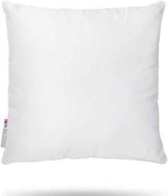 img 2 attached to Premium 16x16 Microfiber Pal Fabric Square Sham Pillow Insert - Made in USA