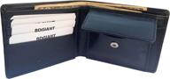 bdgiant leather bifold credit sections black wallet: sleek and stylish storage solution logo