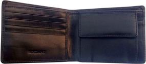 img 1 attached to BDGiant Leather Bifold Credit Sections Black Wallet: Sleek and Stylish Storage Solution