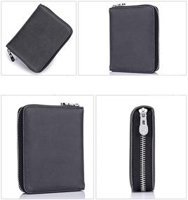 img 1 attached to Boshiho Men's Leather Organizer for Wallets, Cards & Money with Advanced Blocking Technology