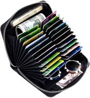 boshiho men's leather organizer for wallets, cards & money with advanced blocking technology logo