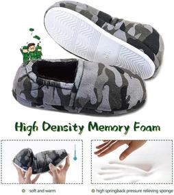img 3 attached to Comfortable & Durable Camouflage Grey Slippers for Little/Big Kids - LA PLAGE