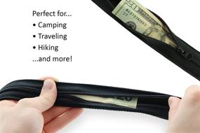 img 1 attached to 💼 Premium Black Trekker Money Belt by Thomas Bates: Stylish and Functional Travel Accessory